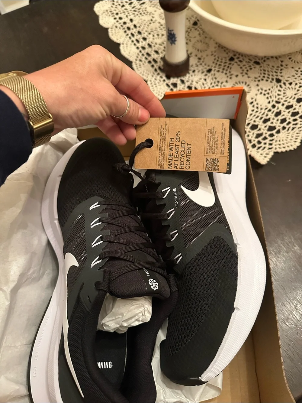 Nike Black & White Men's Running Sneakers